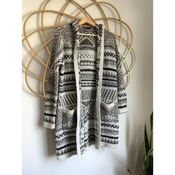 Lucky Brand Wool Blend Hooded Cardigan size Small - Picture 1 of 5
